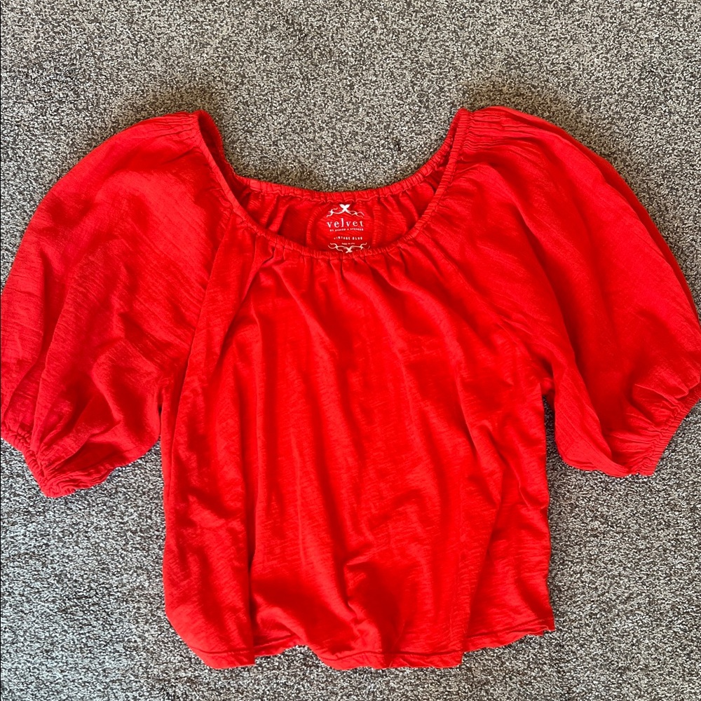 Velvet by Graham & Spencer Scarlet Blouse